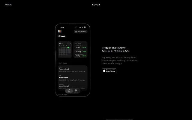 Axletic – a local-first workout tracker for iPhone