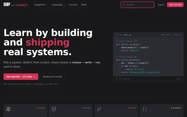 Learn by rebuilding Redis, Git, a database from scratch