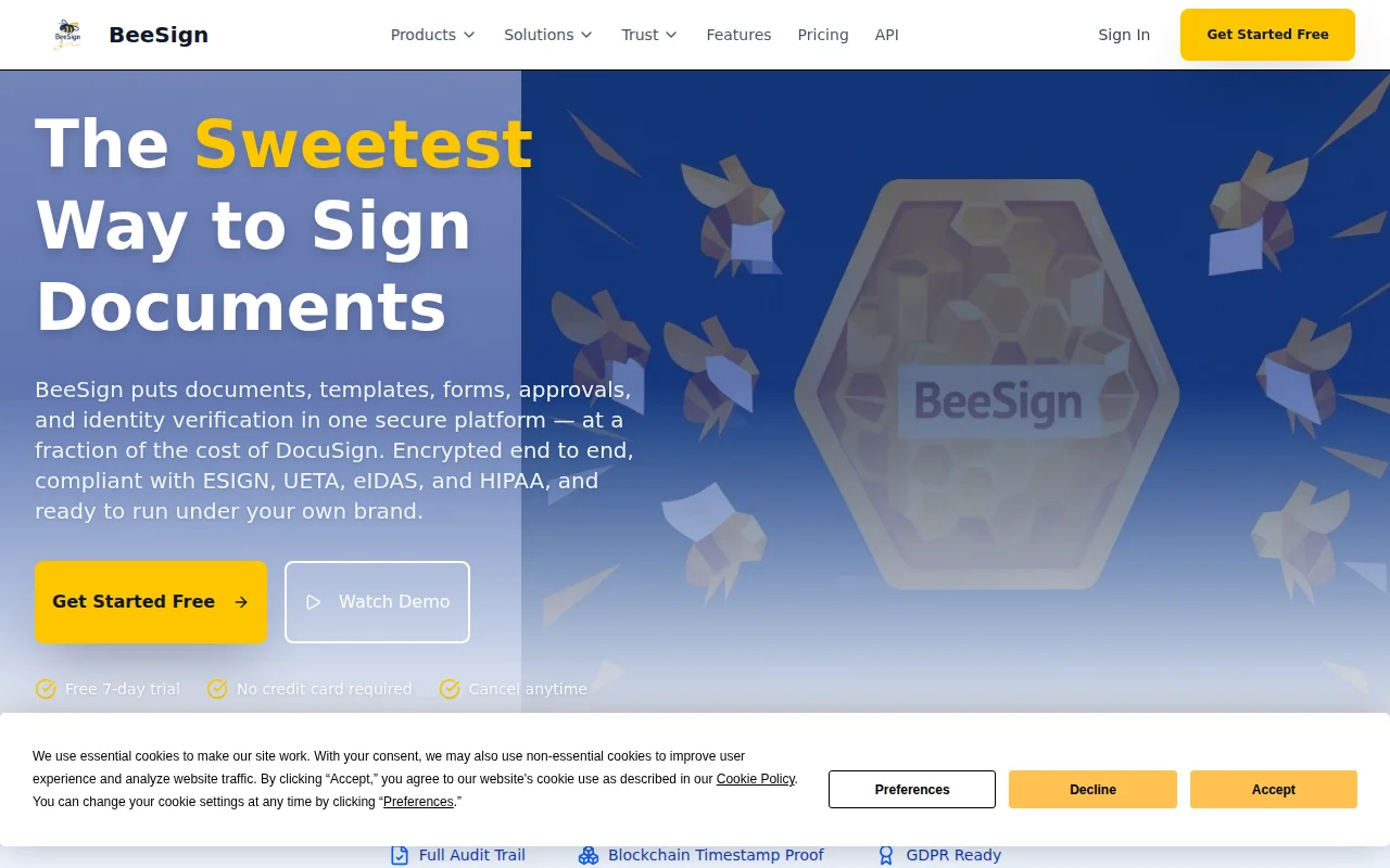 Beesign – Simple and Secure e-signature platform