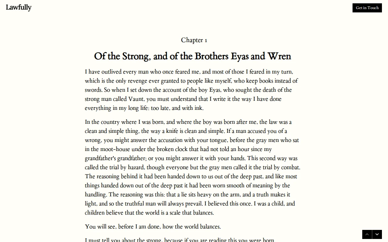 A dark fantasy short story