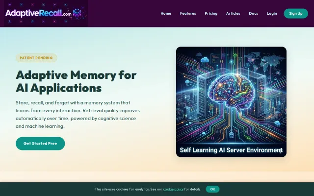 Adaptive Recall, persistent memory for AI assistants over MCP