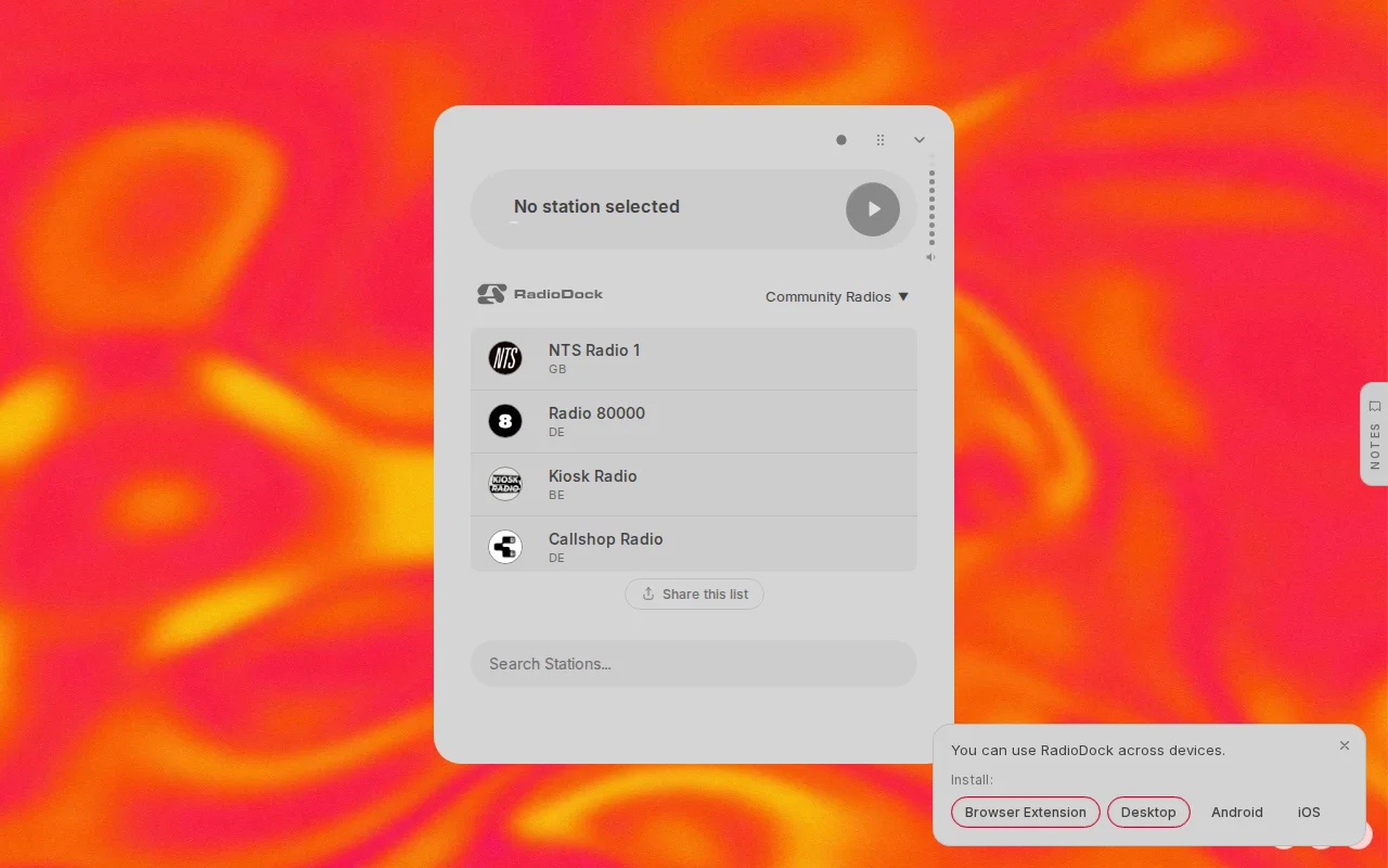 Free Community Radio Player (PWA)