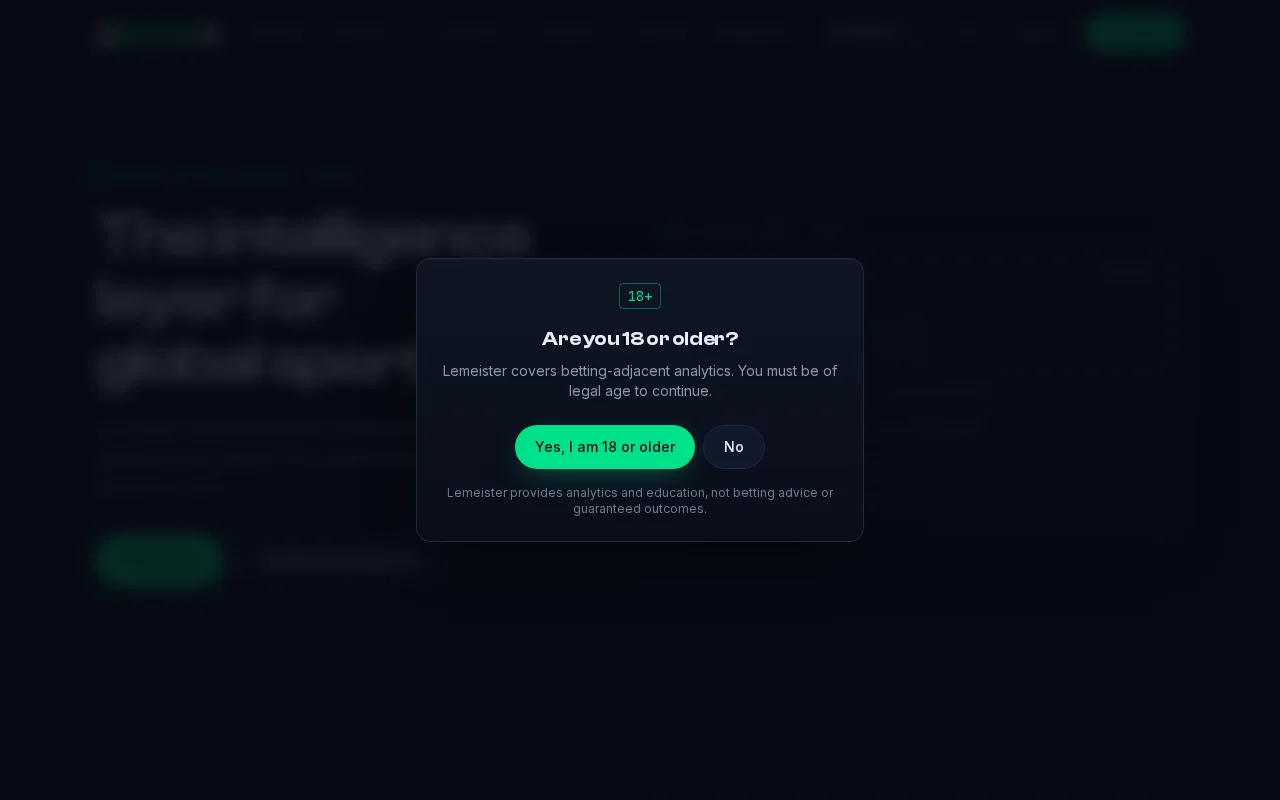 Lemeister – A glass-box sports analytics platform that shows its math
