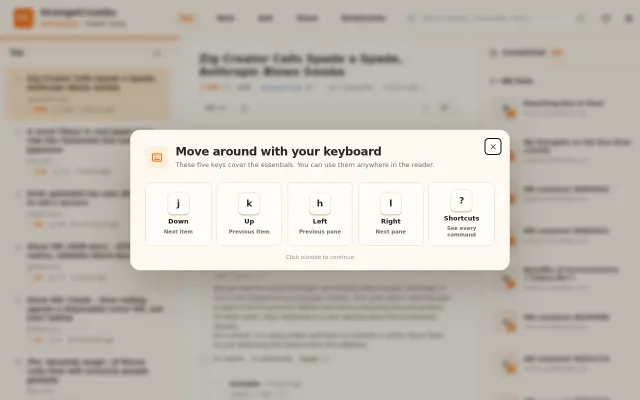 Hacker News reader with Reddit style comments
