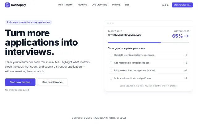 DashApply – Your Complete Job Search Toolkit
