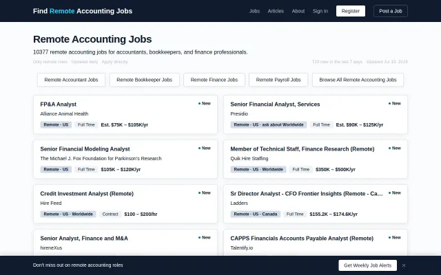 Find Remote Accounting Jobs