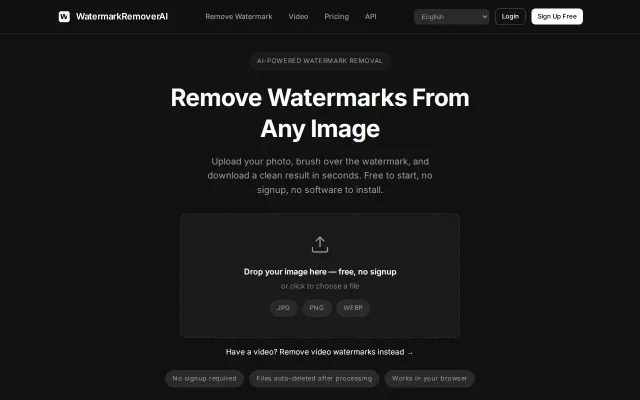 Remove Watermarks from Any Image