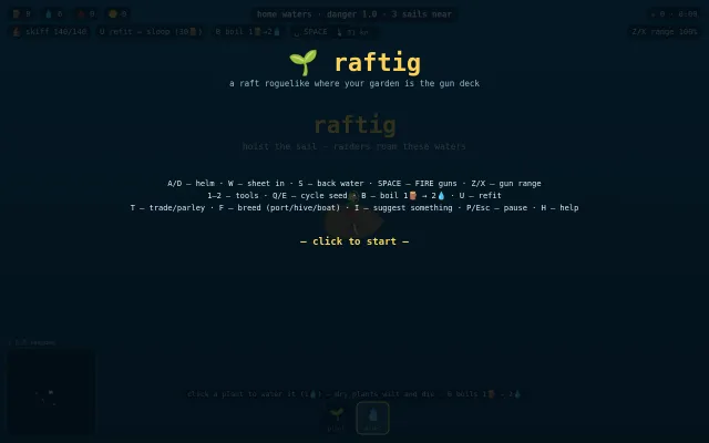 Raftig – Plant Breeding X Naval Combat Roguelike