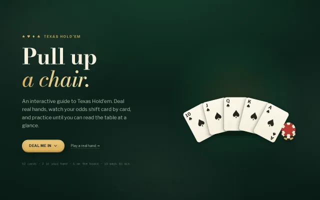 An Interactive Guide to Poker