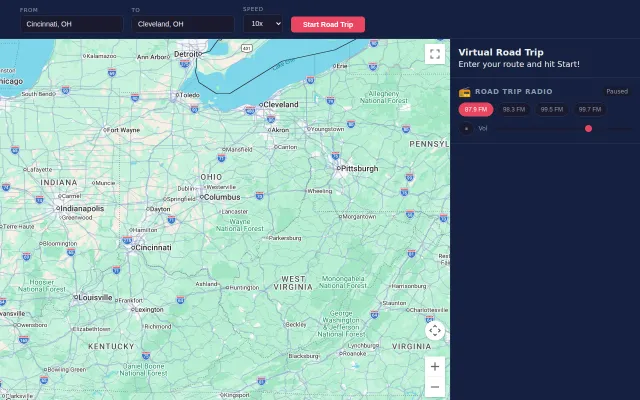 DriftTrip – A Virtual Road Trip