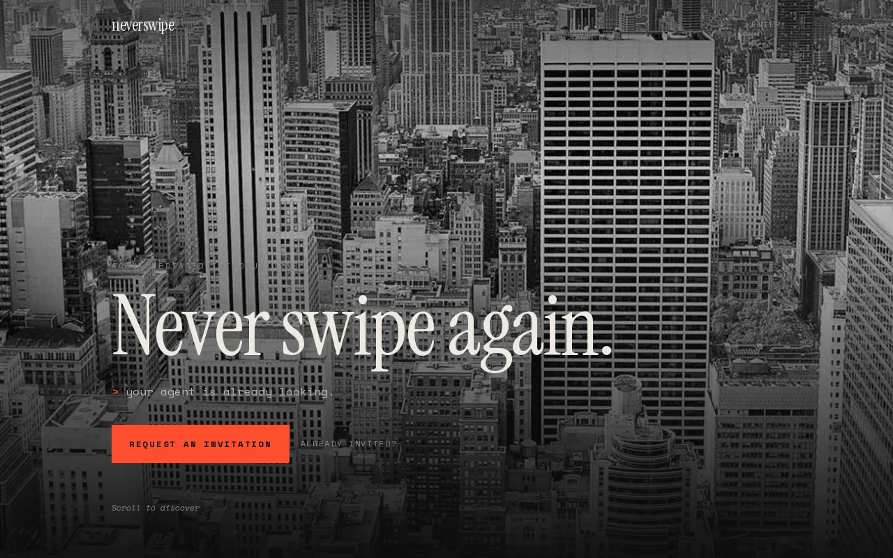 Neverswipe – your AI agent dates so you don't swipe