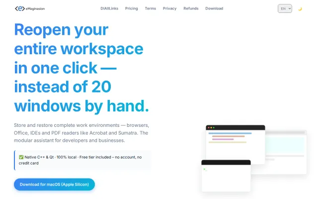 Chauffeur – One Click restore of your aplication Context