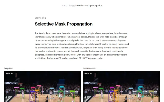 Run SAM only when your tracker is uncertain – #1 on SportsMOT