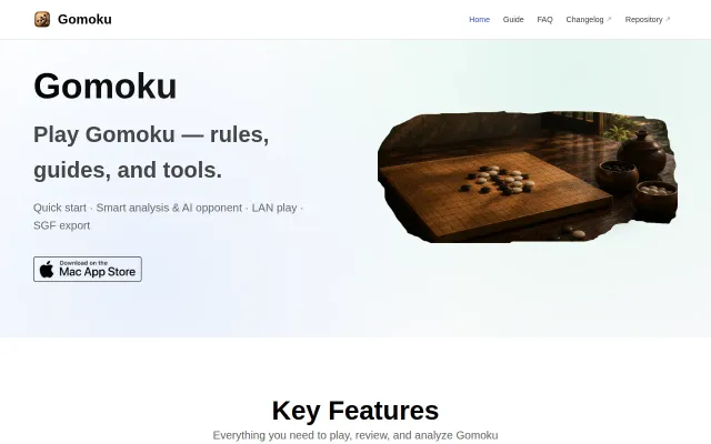Gomoku AI Edu – A Native macOS Gomoku Game with AI Opponent