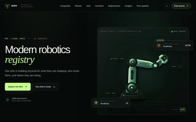 Modern Robotics Registry – mapping the new robotics ecosystem