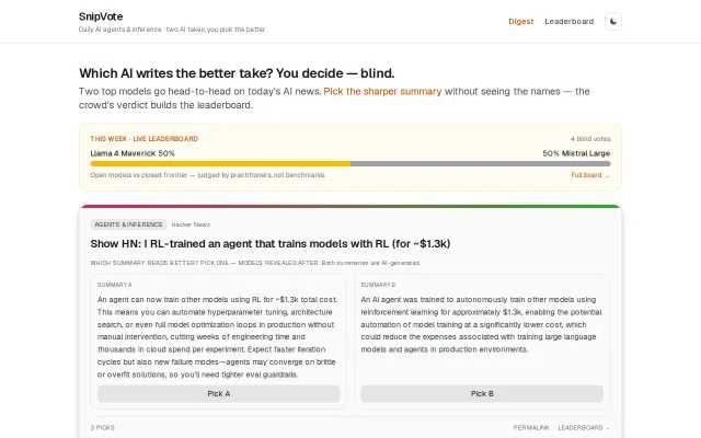 I blind-test 6 LLMs daily by having them summarize the same story