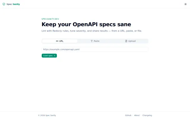 Specsanity.dev – an OAS linter that works