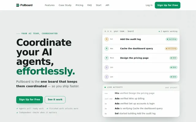 Pullboard – a work queue for agents, built to run a quant desk