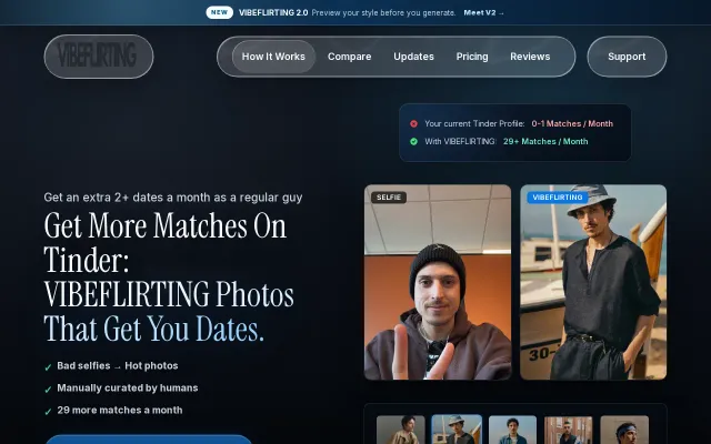 A tool that generates nice photos for guys who dislike posing for pics