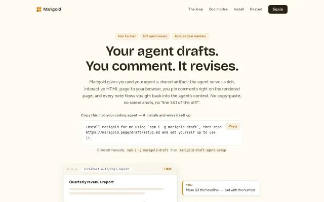 Marigold – Get more done with your agent