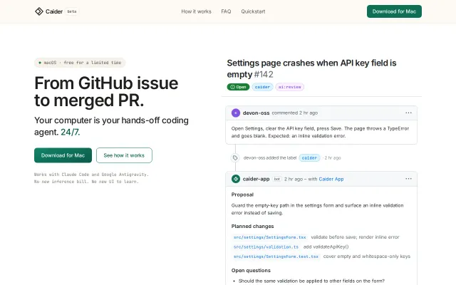 Mac App to turn your computer into a hands-off coding agent