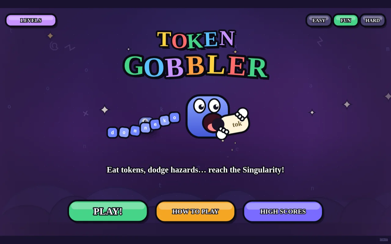 Token Gobbler – the goofy game where you're the LLM
