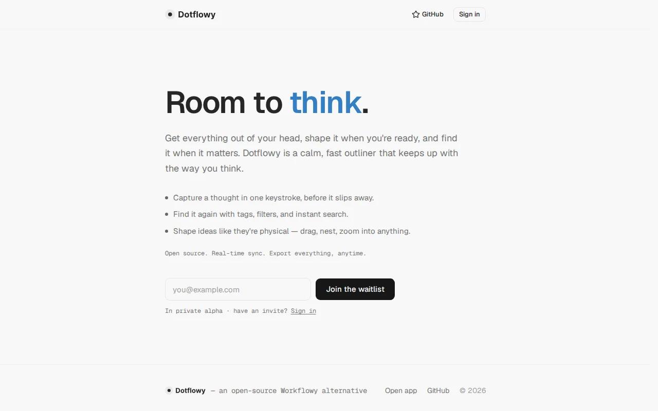 I built an open source alternative to Workflowy