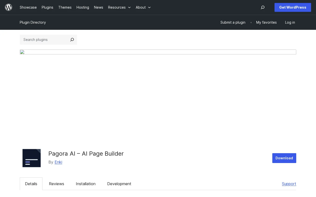 Pagora AI, WordPress AI page builder that outputs plain HTML/CSS/JS