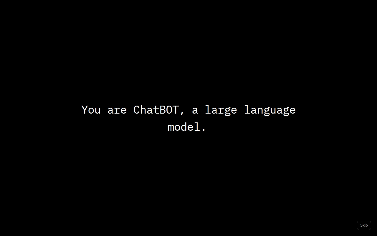 Be the ChatBOT
