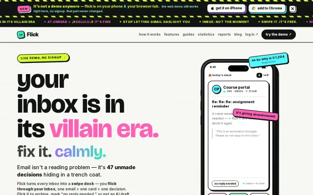 Flick – Swipe Your Email
