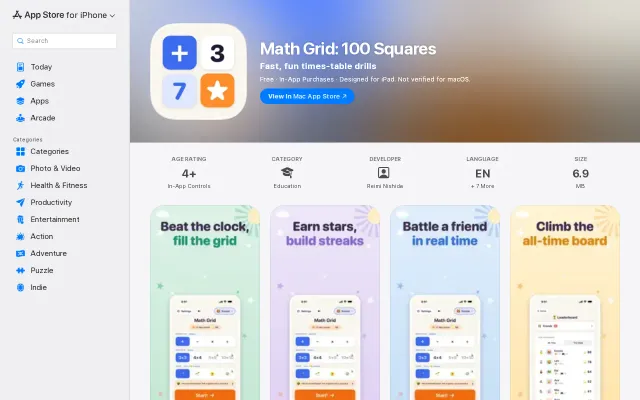 Math Grid – Japan's 100-square math drill (hyakumasu keisan)