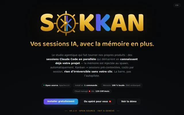 Sokkan – my Claude Code sessions kept forgetting, so I gave them memory