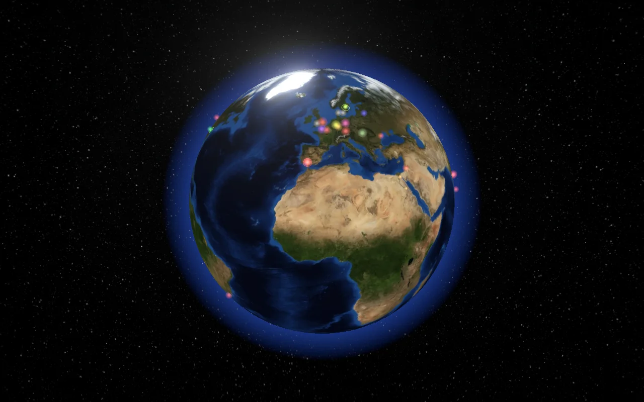 Watch Wikipedia being edited live on a 3D globe