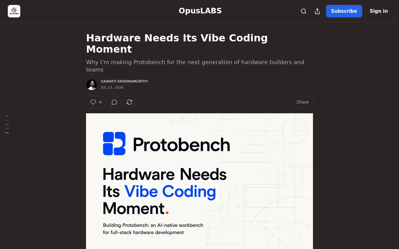 Hardware Needs Its Vibe Coding Moment