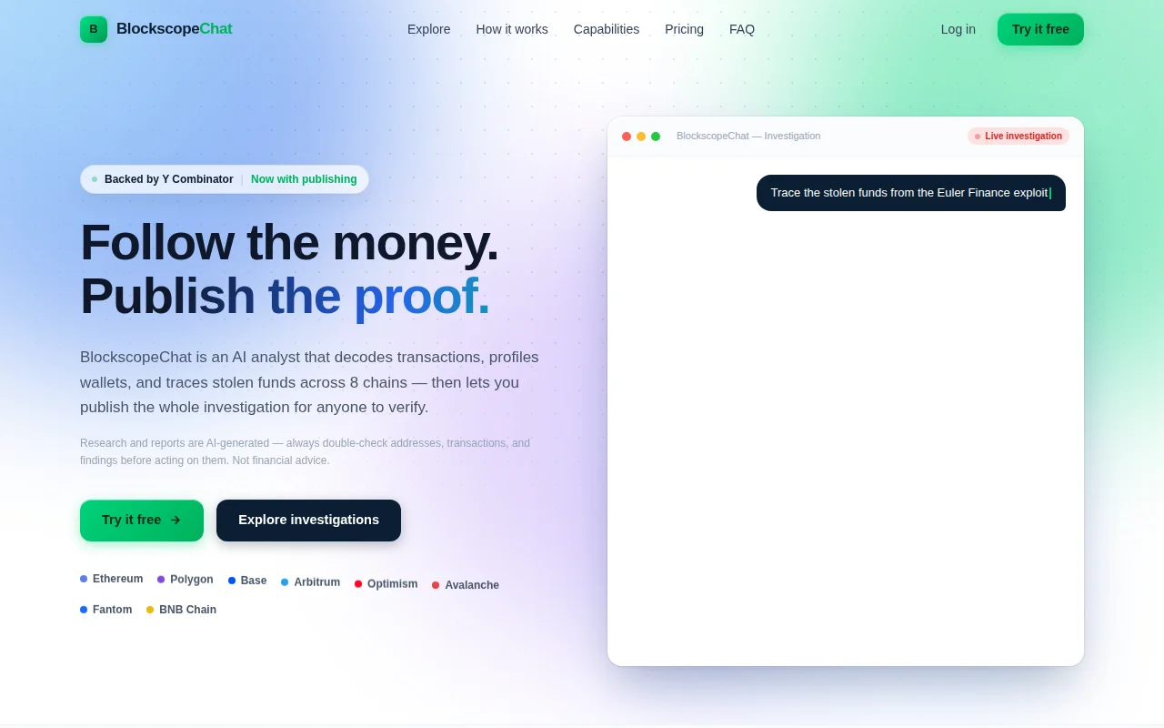 AI Crypto Investigations/Research Agents