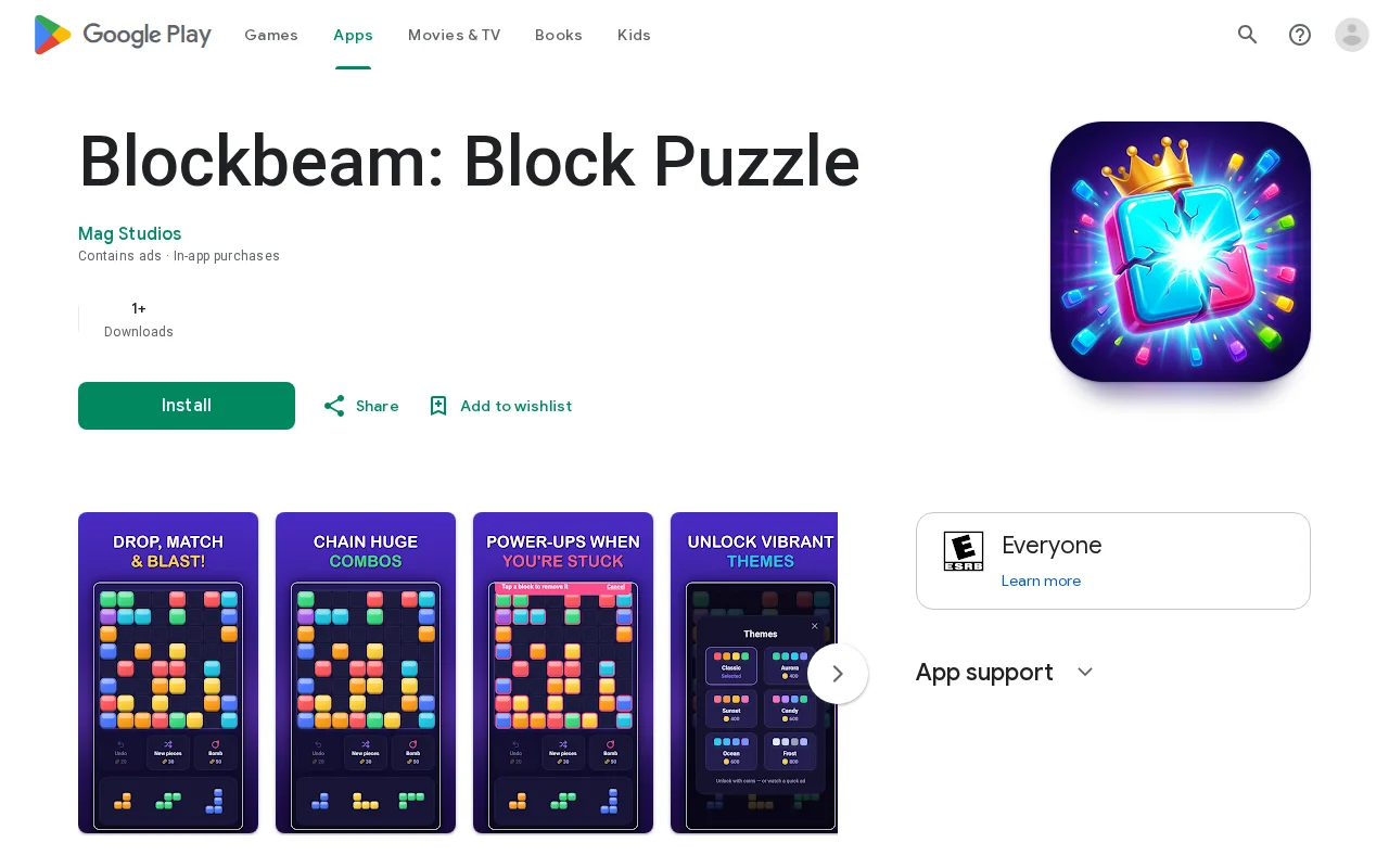 Blockbeam – A block puzzle game built with React Native