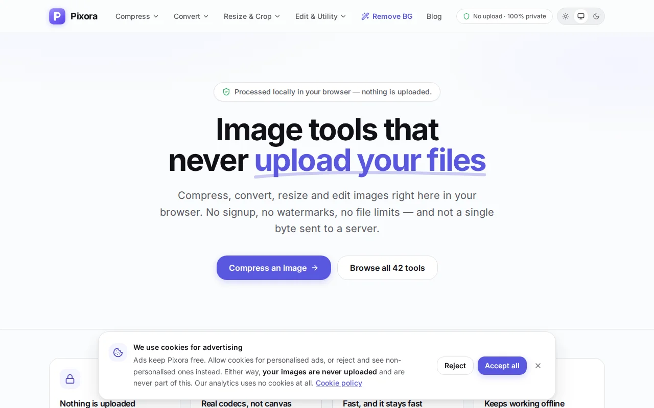 Free image tools that never upload your files