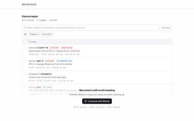 Workaround – Unstar GitHub Repos in Bulk