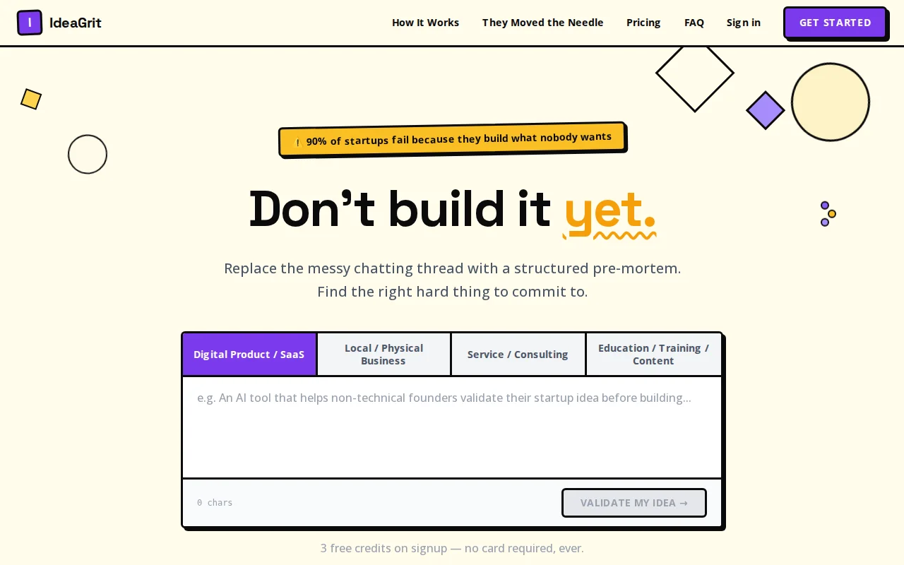 Scaffold a raw idea into something ship-ready in under a minute