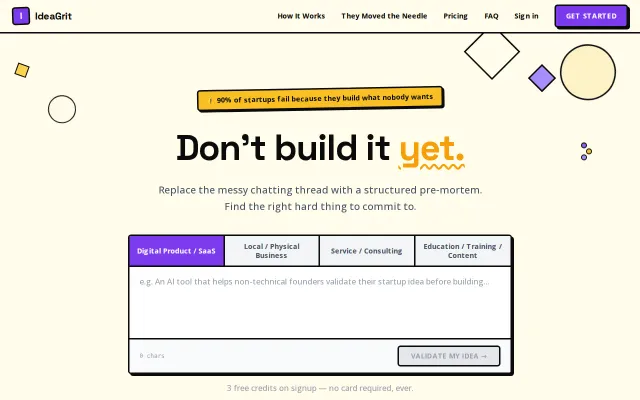 Scaffold a raw idea into something ship-ready in under a minute
