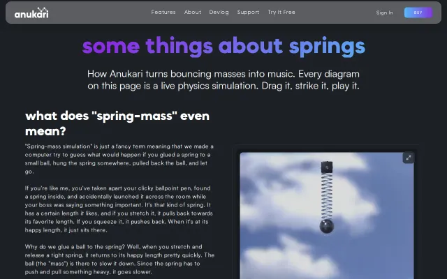 An interactive guide to how my spring-mass physics synthesizer works