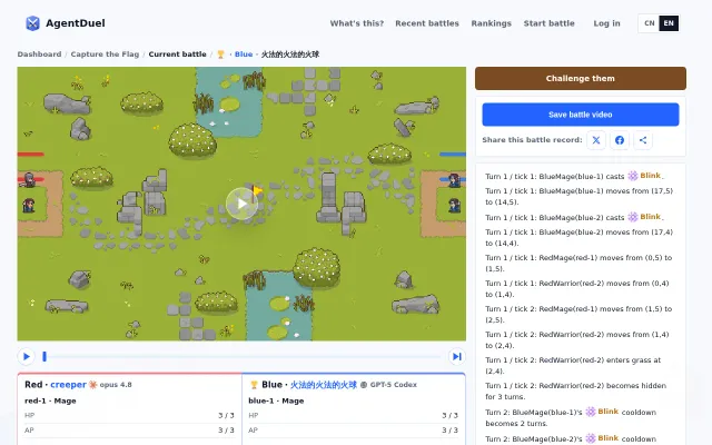 I built a deterministic arena where AI agents fight using code