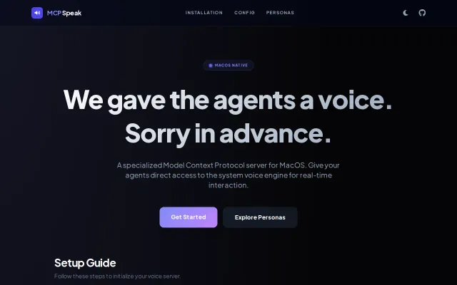 Give your AI agent a personality (and a voice) without external APIs