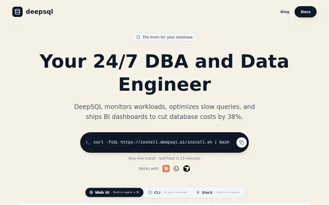 DeepSQL – A self-hostable AI DBA agent for Postgres and MySQL