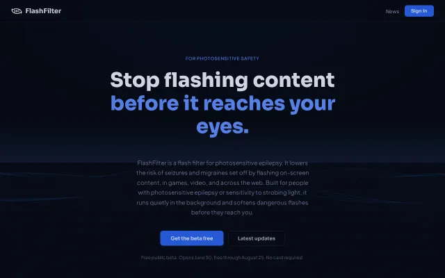 GPU Accelerated Desktop Screen Flash Filter (Photosensitive Epilepsy)