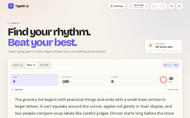 What's Your Typing Speed?