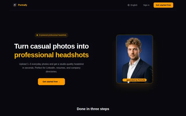 Turn casual photos into professional headshots with AI