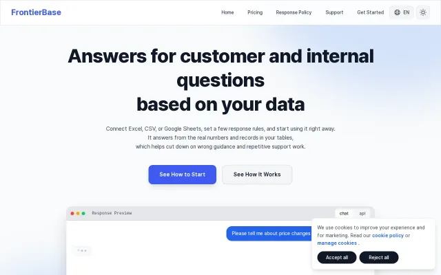 Turn Excel, CSV and Google Sheets into an AI Chatbot