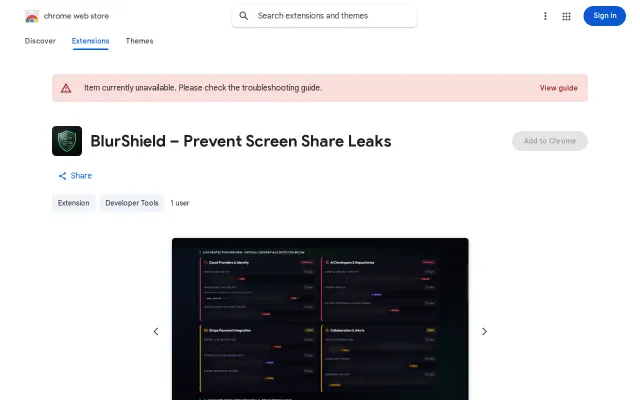 BlurShield – Automatically blur sensitive info during screen share