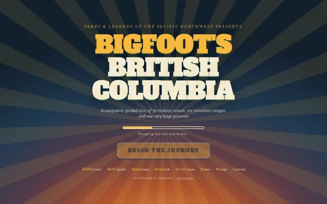 An interactive game of British Columbia